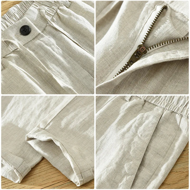 Calça de Linho Masculina Lorennzi Mônaco
