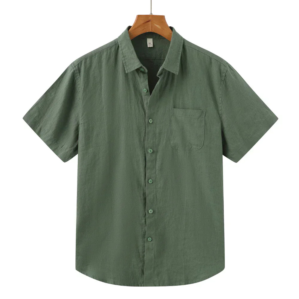 Camisa Masculina Lorennzi de Linho Viena