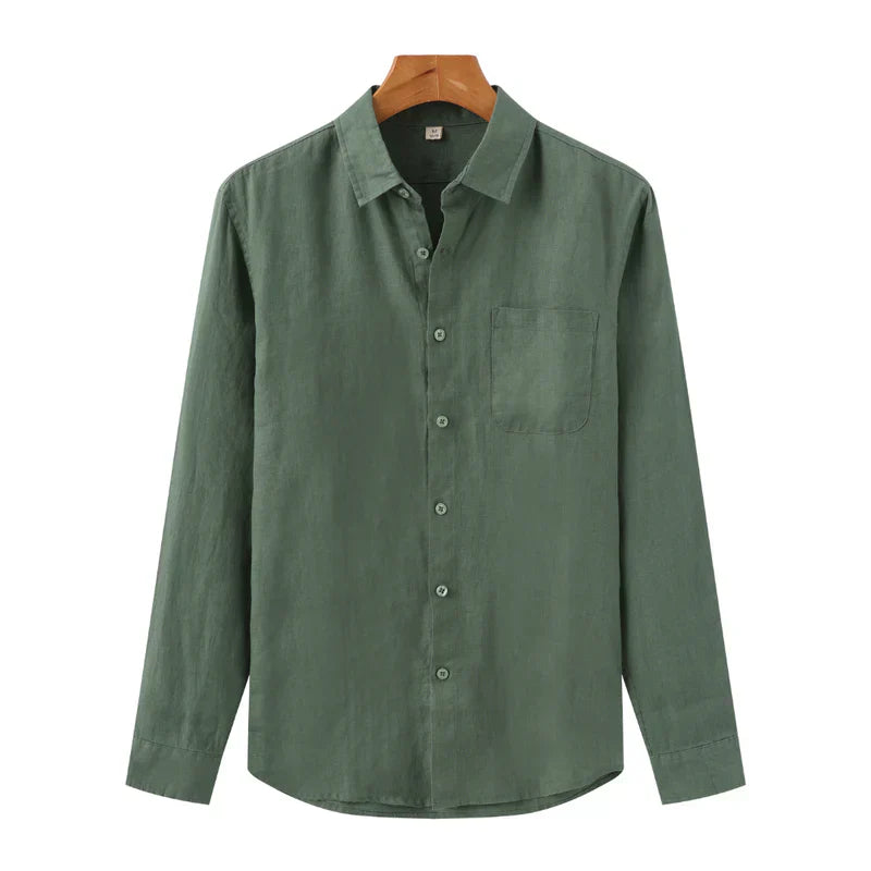 Camisa Social Masculina Lorennzi de Linho
