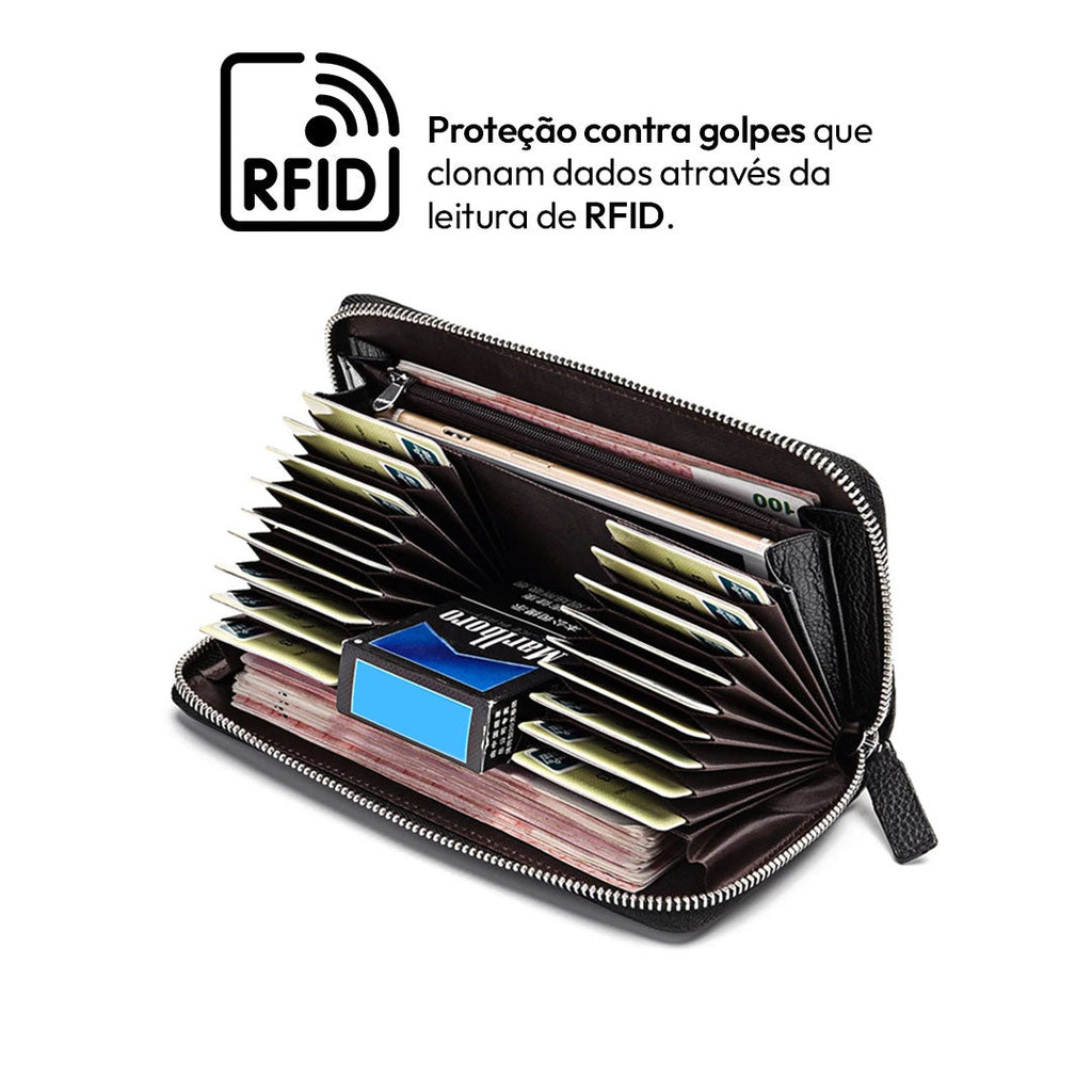 Carteira Masculina Lorennzi Denim SafeWallet